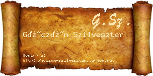 Góczán Szilveszter névjegykártya